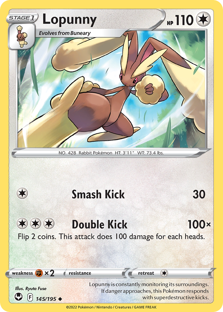 Lopunny 145/195 Silver Tempest