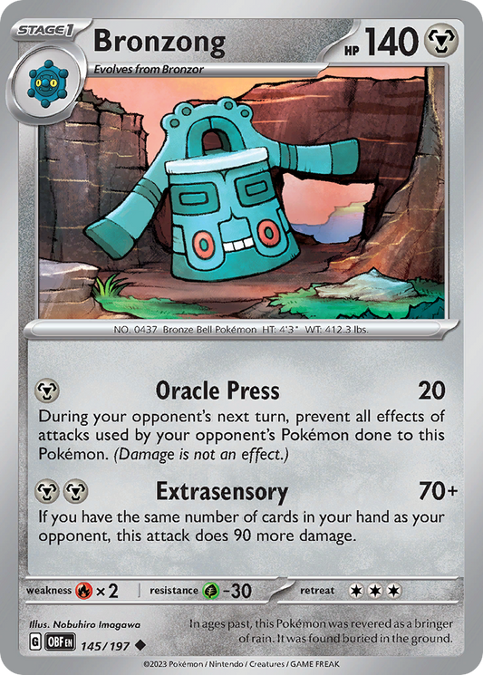 Bronzong 145/197 Obsidian Flames