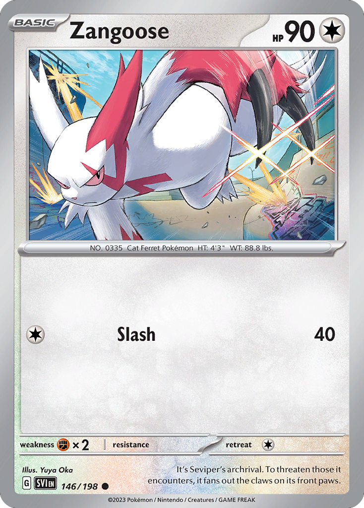 Zangoose 146/198 Scarlet Violet