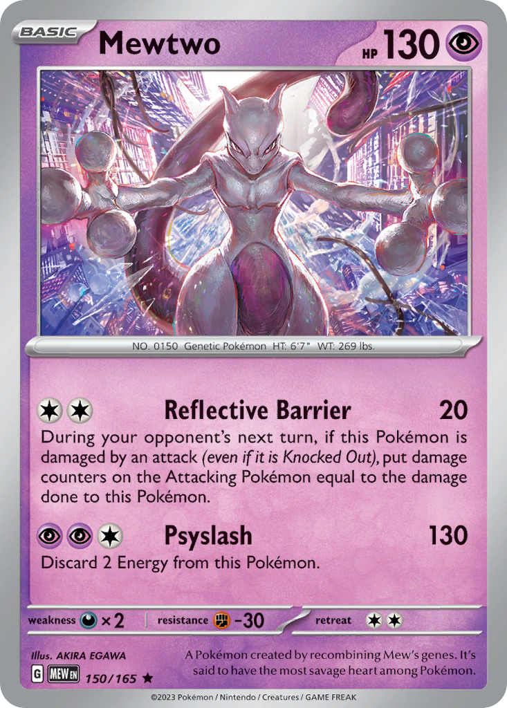 Mewtwo 150/165 151 Holo