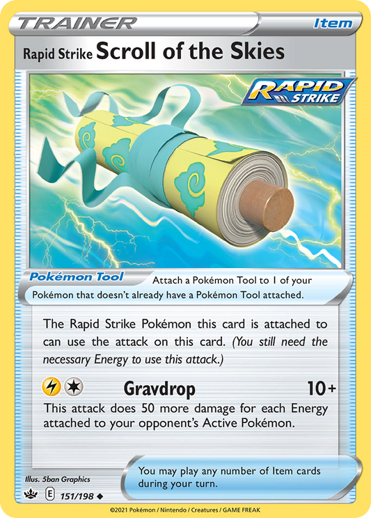 Rapid Strike Scroll of the Skies 151/198 Chilling Reign