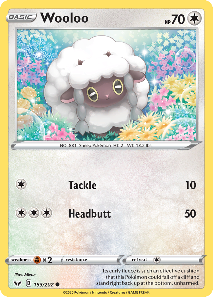 Wooloo 153/202 Sword Shield