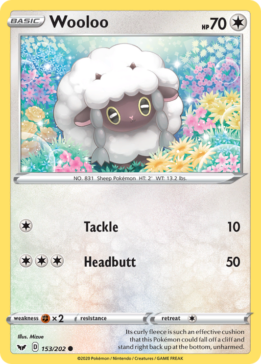 Wooloo 153/202 Sword Shield