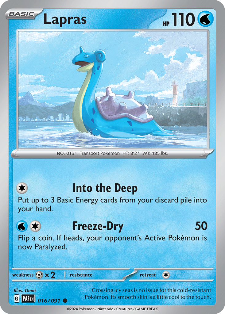 Lapras 016/091 Paldean Fates