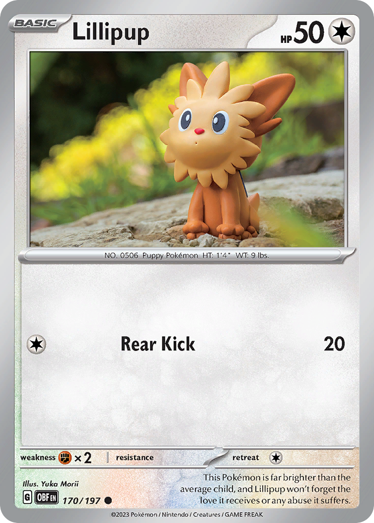 Lillipup 170/197 Obsidian Flames