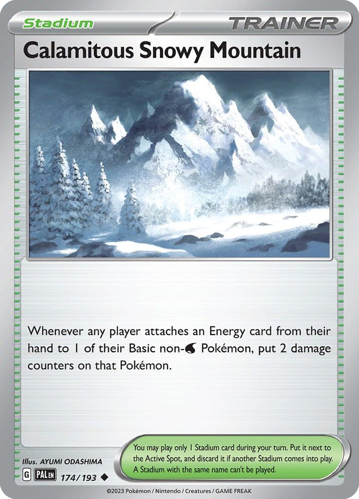 Calamitous Snowy Mountain 174/193 Paldea Evolved