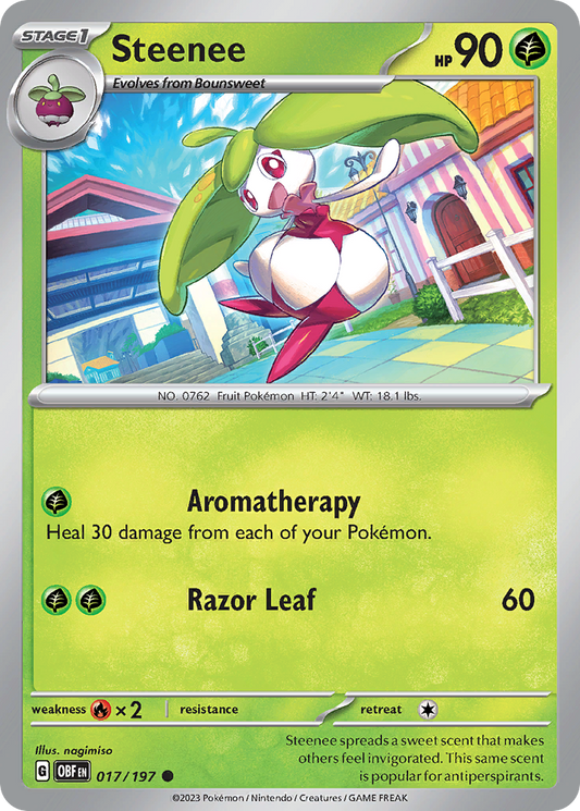 Steenee 017/197 Obsidian Flames