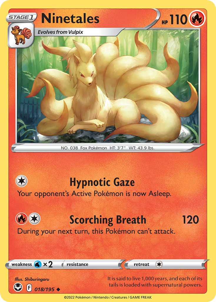 Ninetales 018/195 Silver Tempest