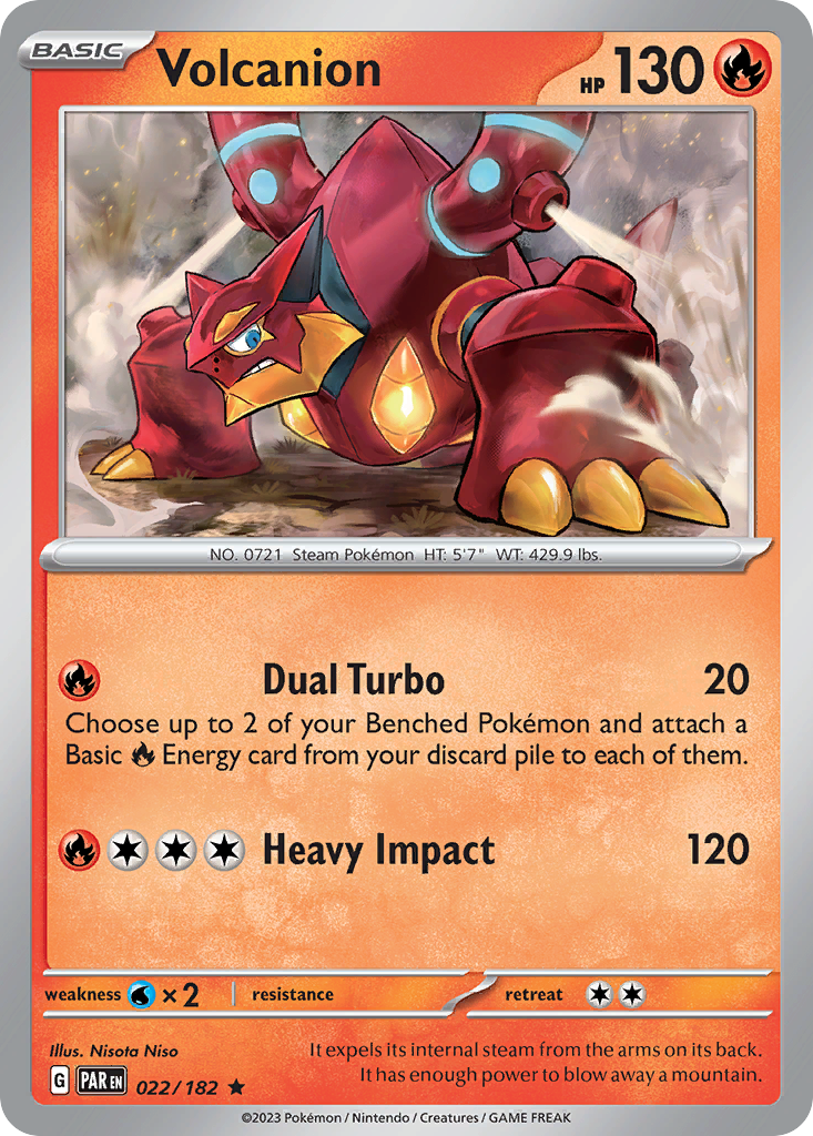 Volcanion 022/197 Paradox Rift Holo