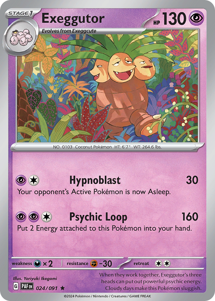 Exeggutor 024/091 Paldean Fates Holo