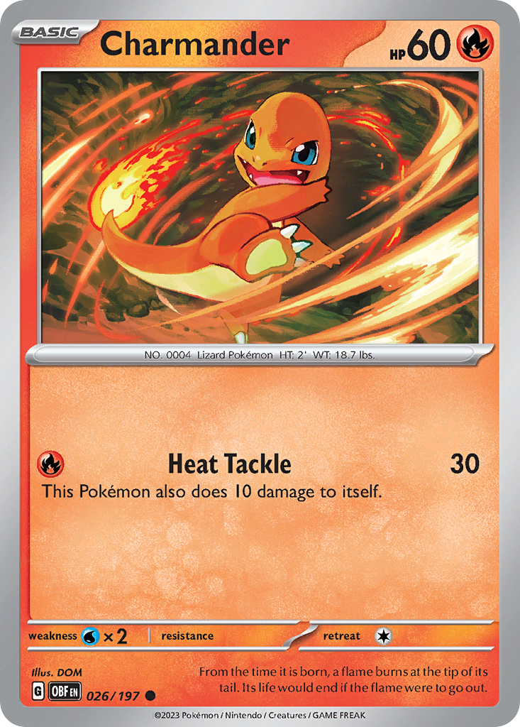 Charmander 026/197 Obsidian Flames