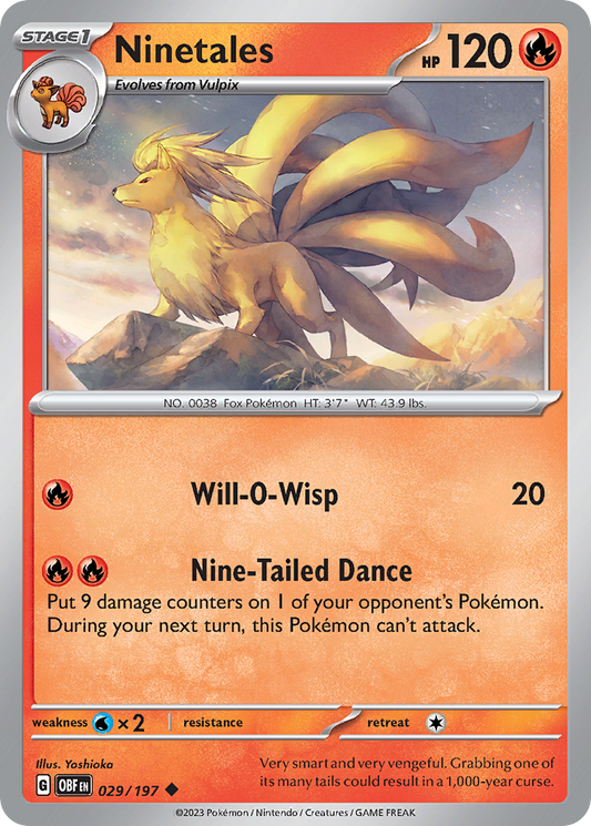 Ninetales 029/197 Obsidian Flames