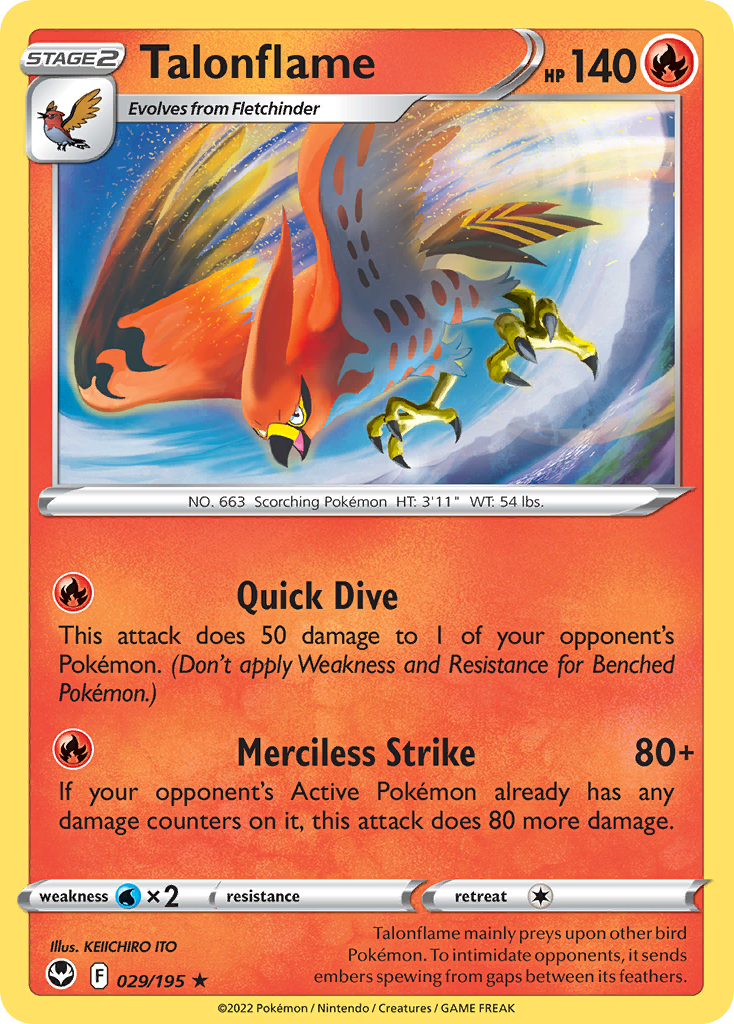 Talonflame 029/195 Silver Tempest