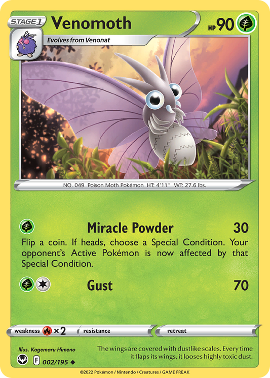 Venomoth 002/195 Silver Tempest