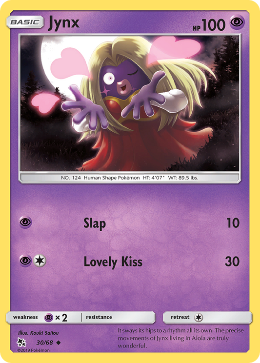 Jynx 30/68 Hidden Fates