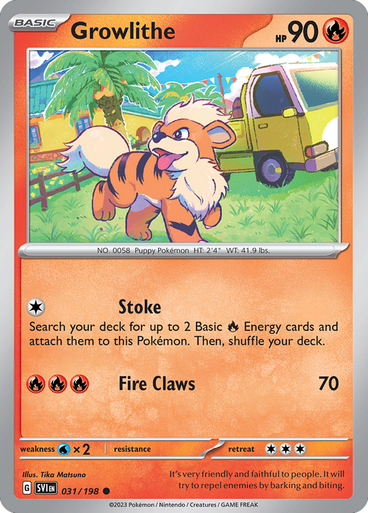 Growlithe 031/198 Scarlet Violet