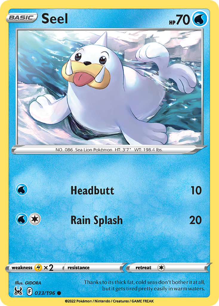 Seel 033/196 Lost Origin