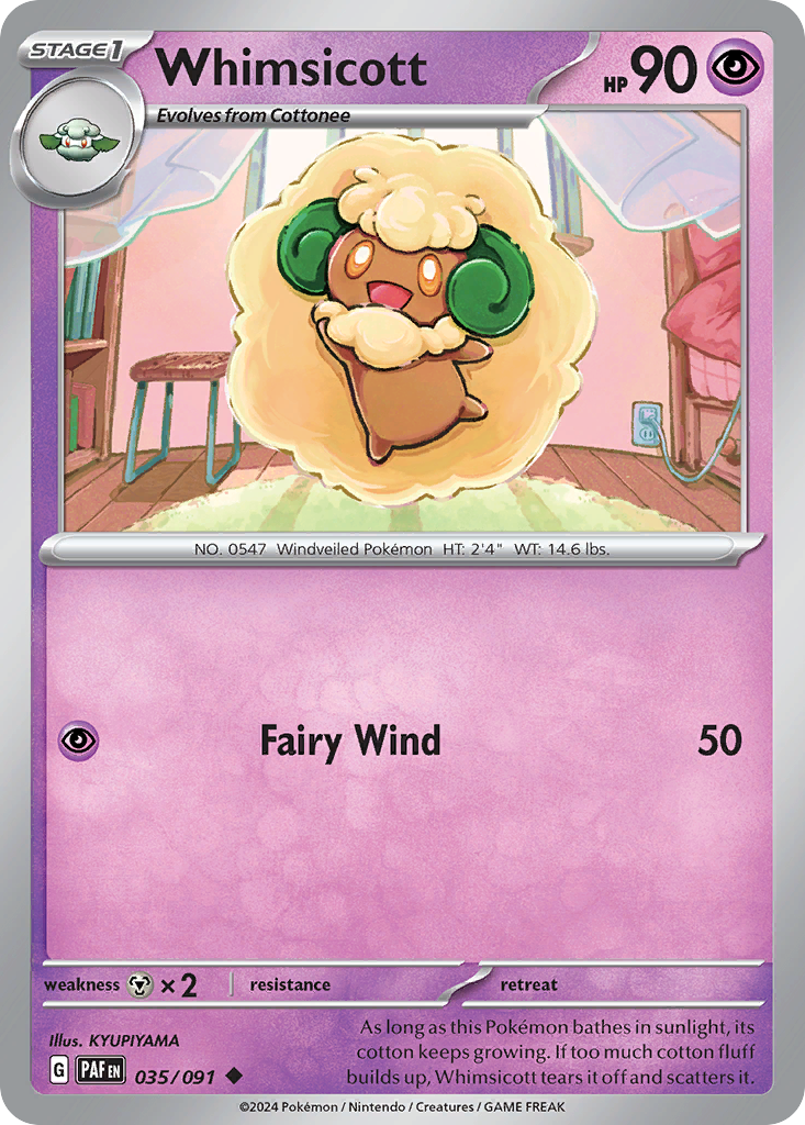 Whimsicott 035/091 Paldean Fates