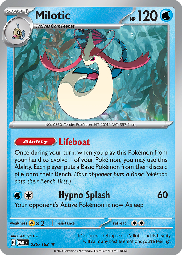 Milotic 036/182 Paradox Rift Holo