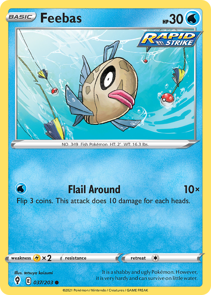 Feebas 037/203 Evolving Skies