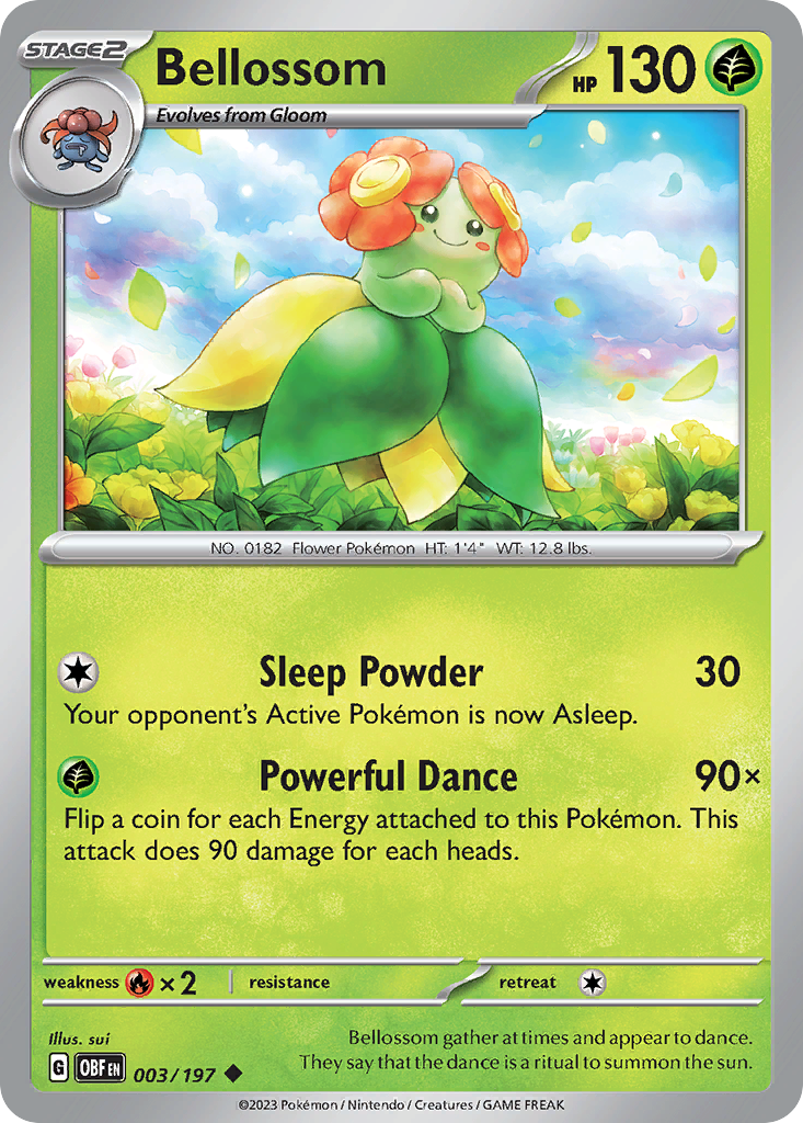 Bellossom 003/197 Obsidian Flames