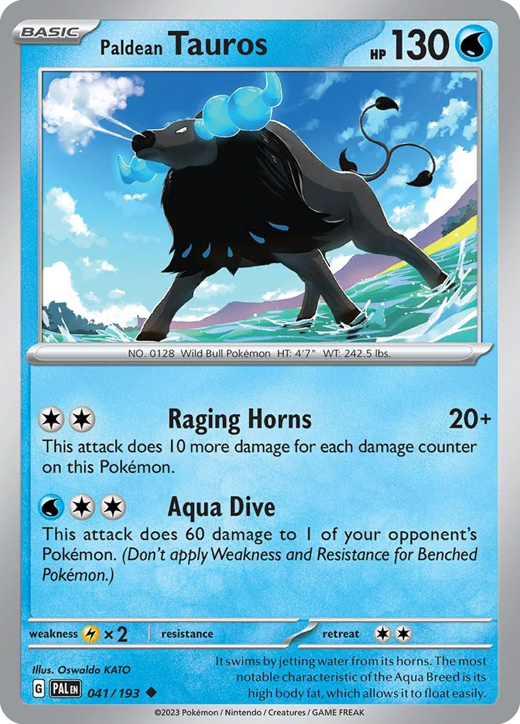 Paldean Tauros 041/193 Paldea Evolved