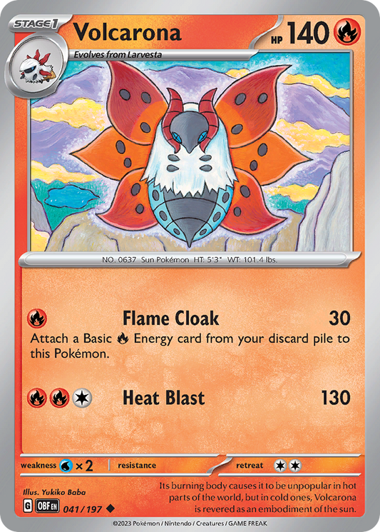 Volcarona 041/197 Obsidian Flames