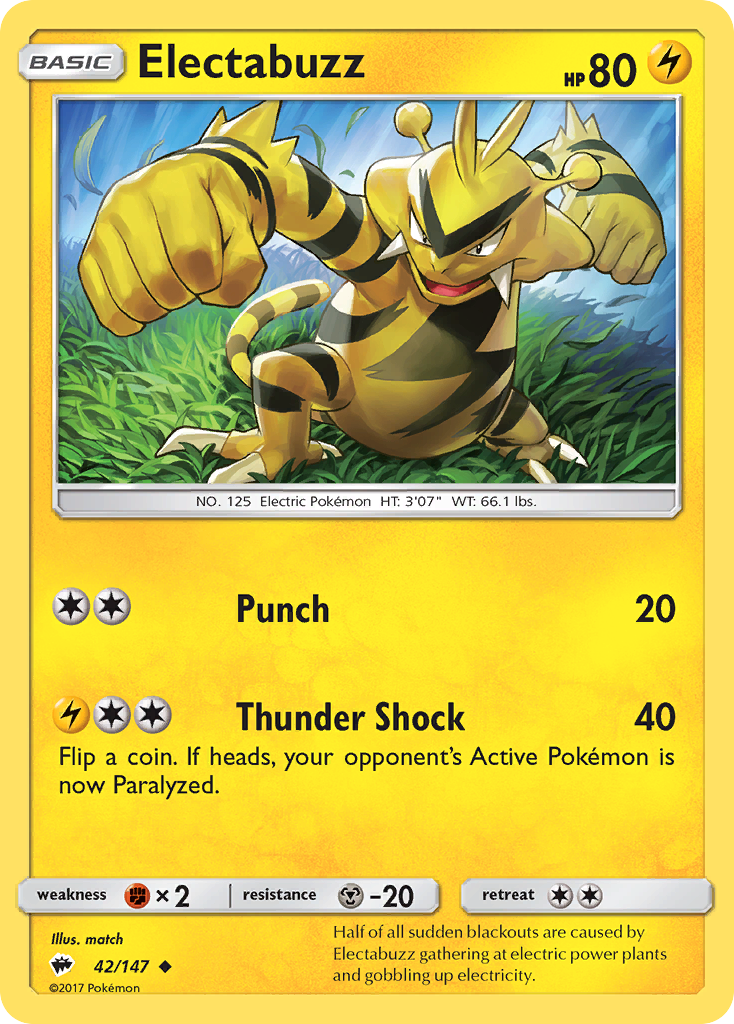 Electabuzz 42/147 Burning Shadows