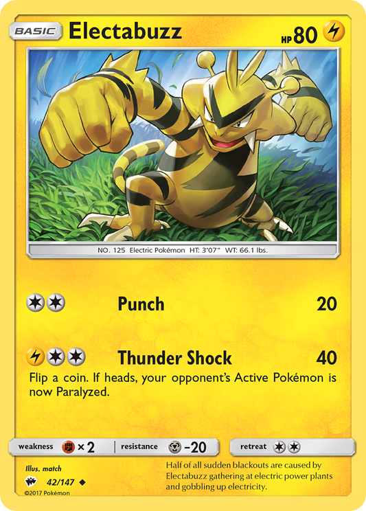 Electabuzz 42/147 Burning Shadows