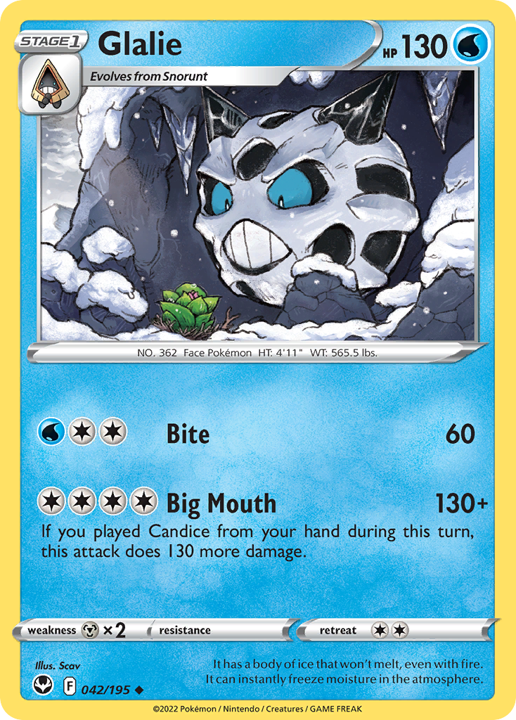 Glalie 042/195 Silver Tempest