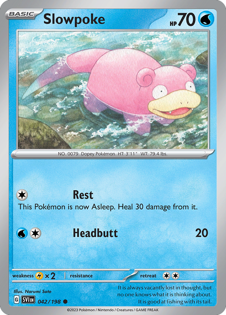 Slowpoke 042/198 Scarlet Violet