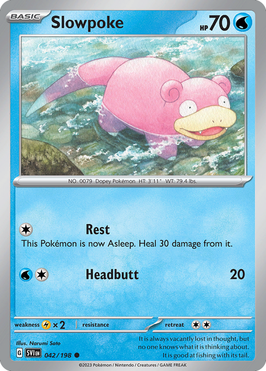 Slowpoke 042/198 Scarlet Violet