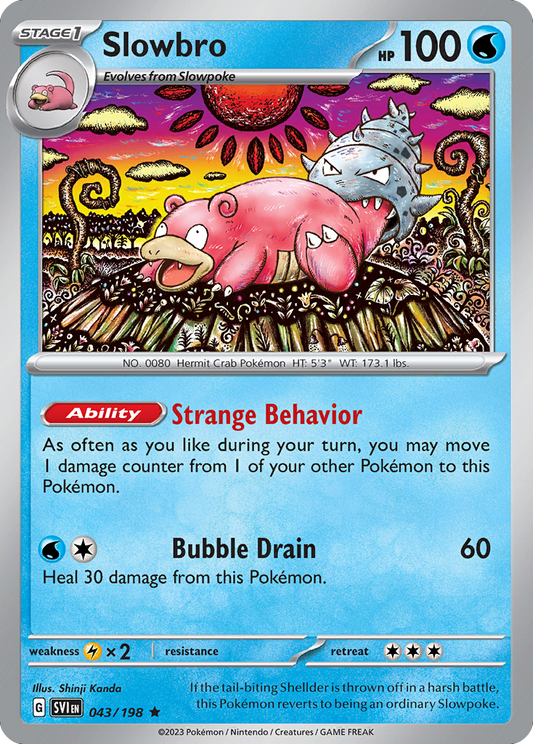 Slowbro 043/198 Scarlet Violet Holo