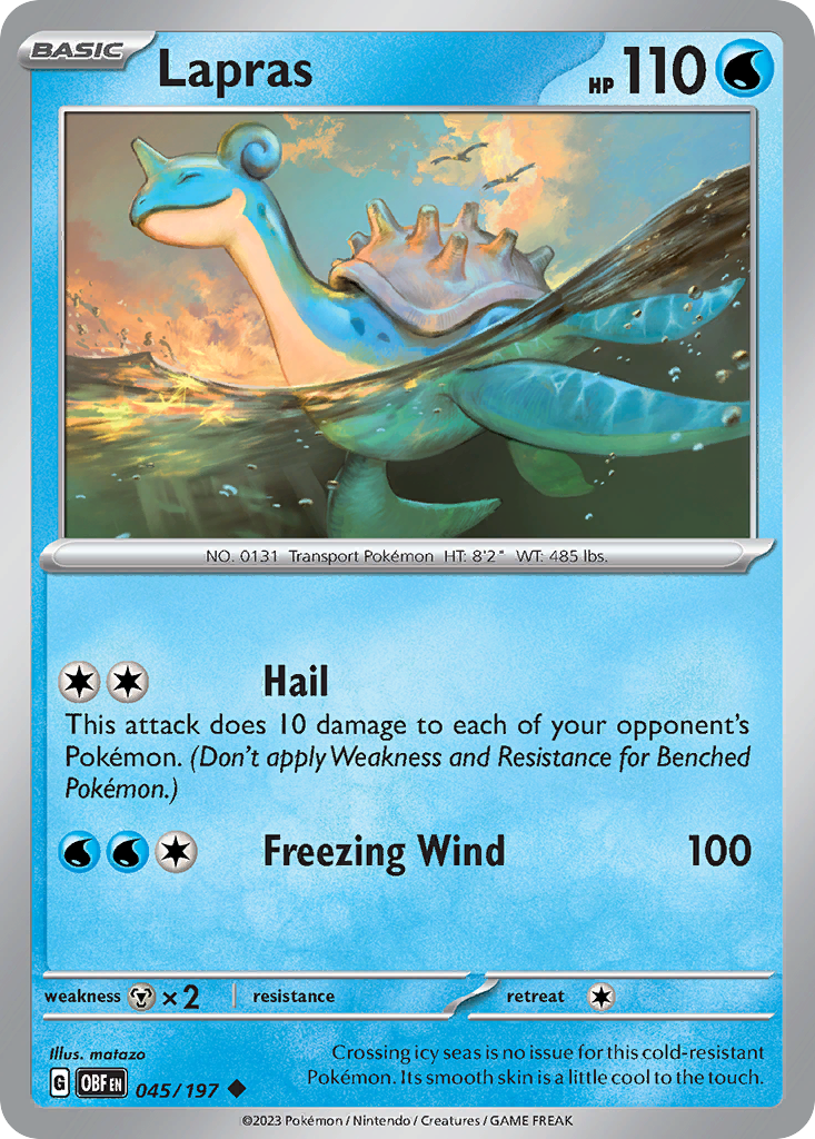 Lapras 045/197 Obsidian Flames