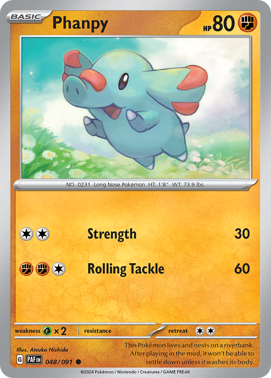 Phanpy 048/091 Paldean Fates