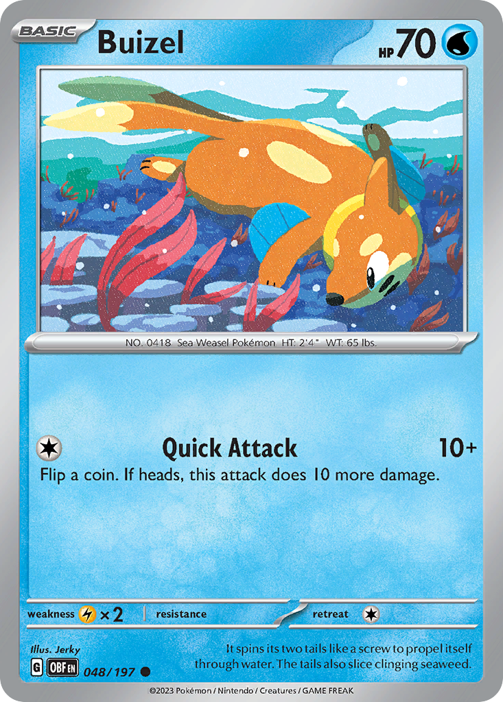 Buizel 048/197 Obsidian Flames