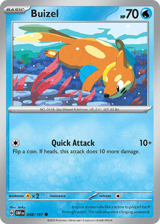 Buizel 048/197 Obsidian Flames