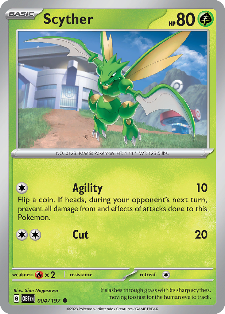 Scyther 004/197 Obsidian Flames