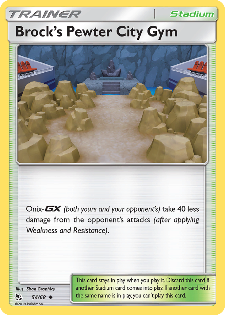 Brock's Pewter City Gym 54/68 Hidden Fates