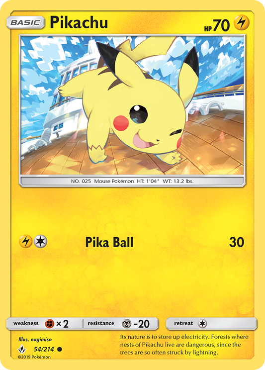 Pikachu 54/214 Unbroken Bonds