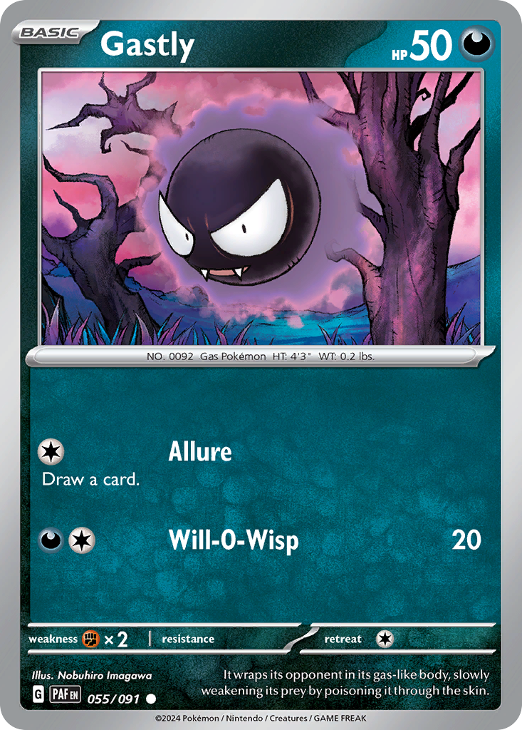 Gastly 055/091 Paldean Fates