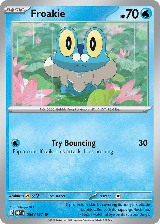 Froakie 056/197 Obsidian Flames