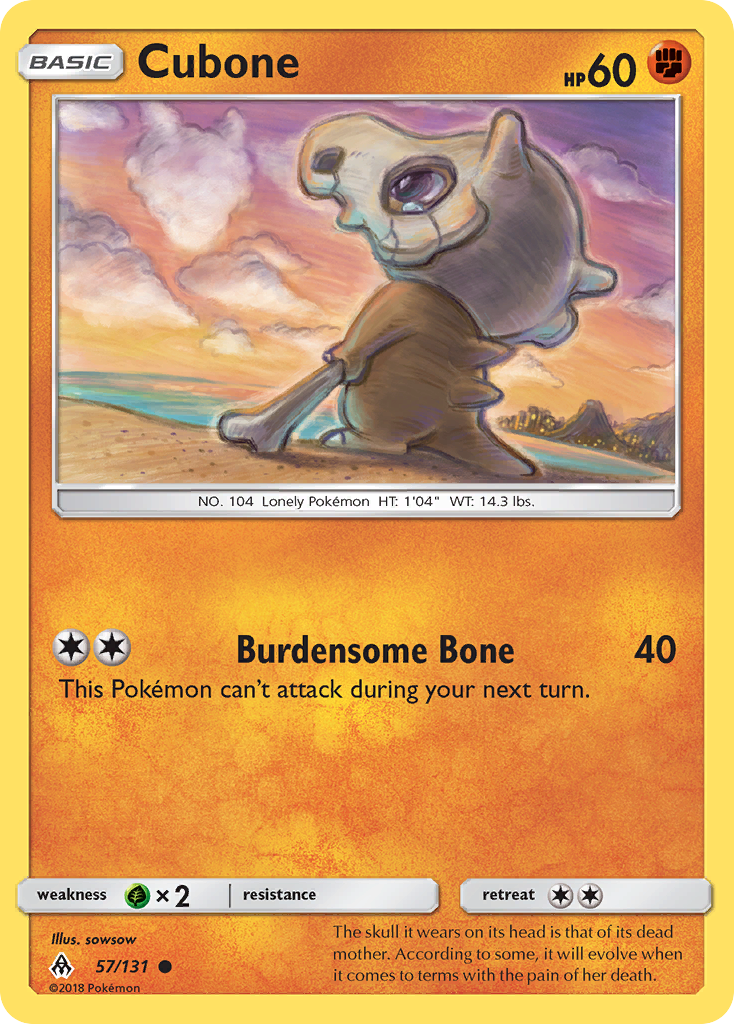 Cubone 57/131 Forbidden Light