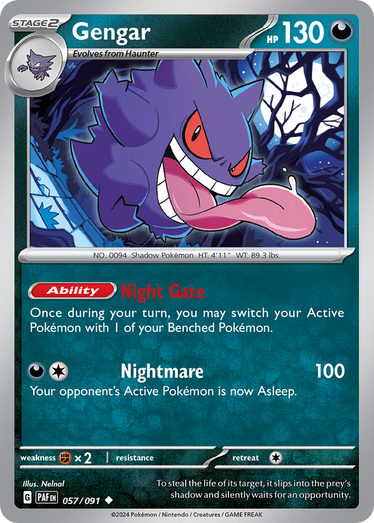 Gengar 057/091 Paldean Fates