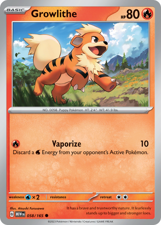 Growlithe 058/165 151