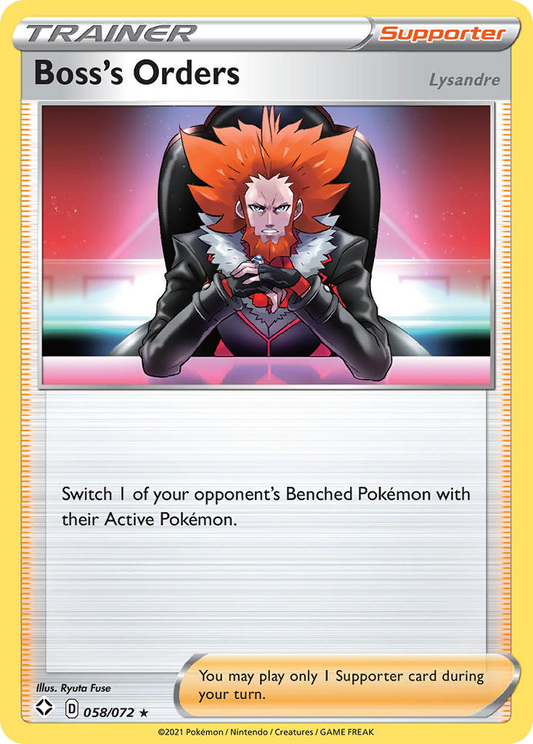 Boss's Orders (Lysandre) 058/072 Shining Fates