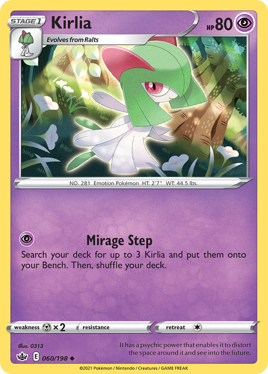 Kirlia 060/198 Chilling Reign