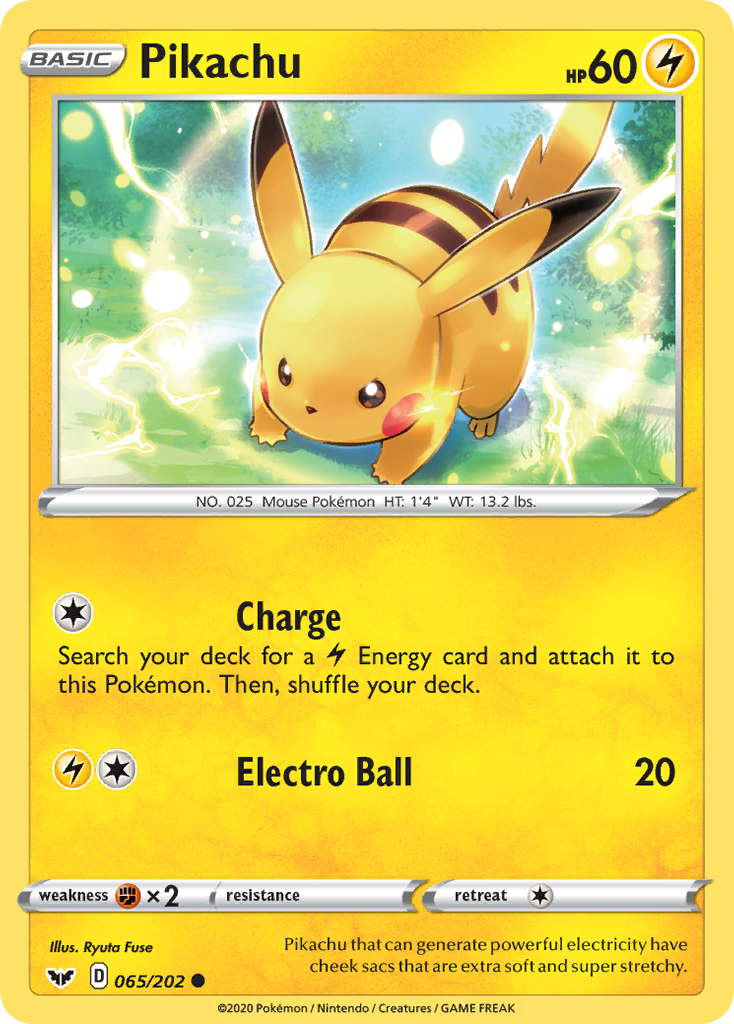 Pikachu 065/202 Sword Shield