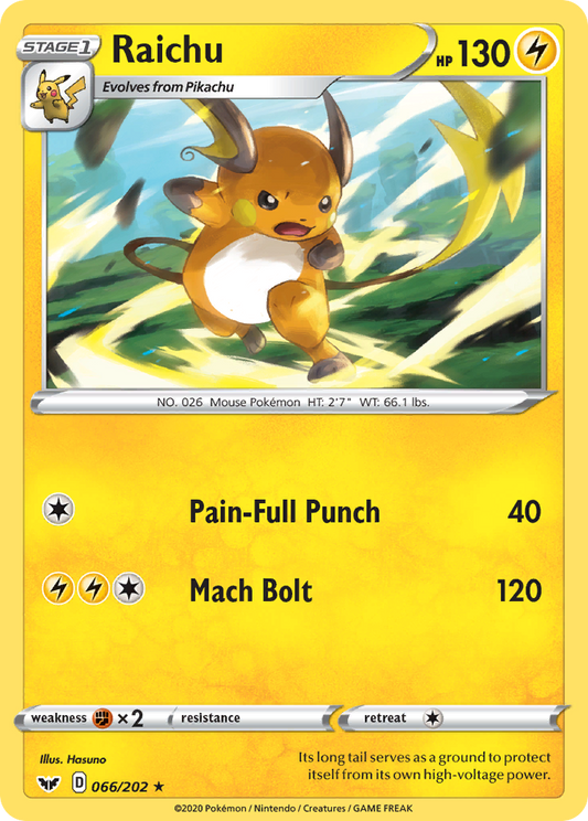 Raichu 066/202 Sword Shield