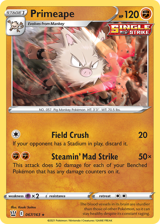 Primeape 067/163 Battle Styles